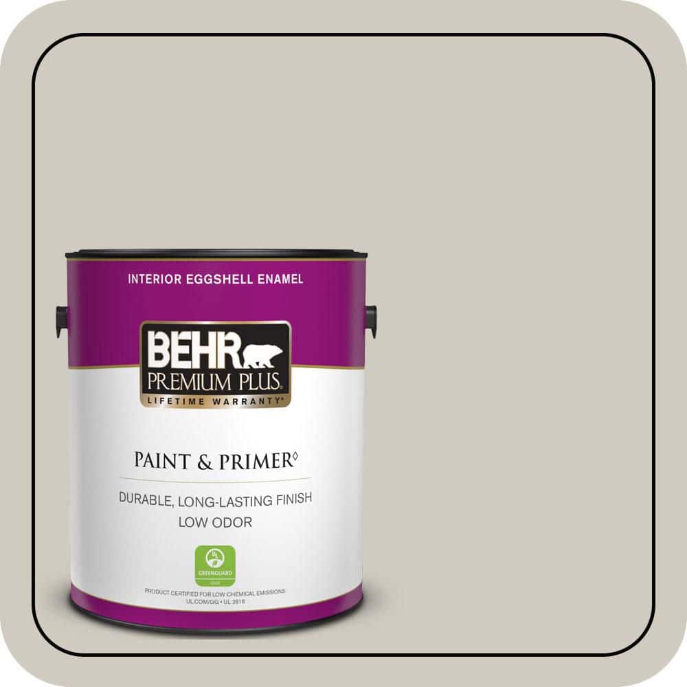1 gal. Designer Collection #DC-007 Tranquil Gray Eggshell Enamel Low Odor Interior Paint & Primer price history on PriceWatchPro