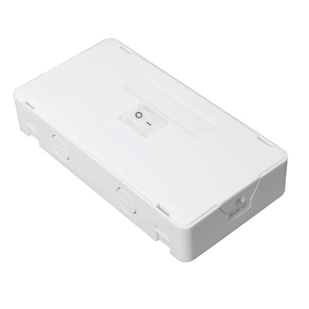 White Hardwire Box for Noble Pro Undercabinet Light