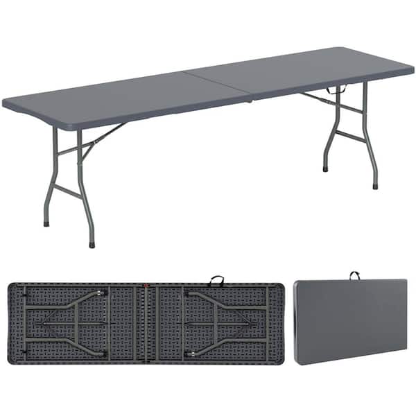 テーブル・チェア・ハンモック ACRYLIC TABLE TOP FOR 50L CONTAINER Costway Folding Metal Table Portable Bi-Fold Picnic Dining