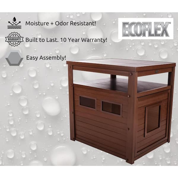New Age Pet ECOFLEX Jumbo Litter Box Cover End Table - Russet
