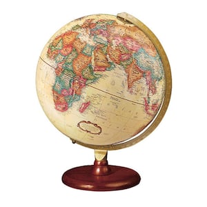 Waypoint Geographic Safari Explorer Animals Globe Globe de bureau illuminé  avec masse terrestre et océans et 100'S d'animaux illustrés, Rose, 10 