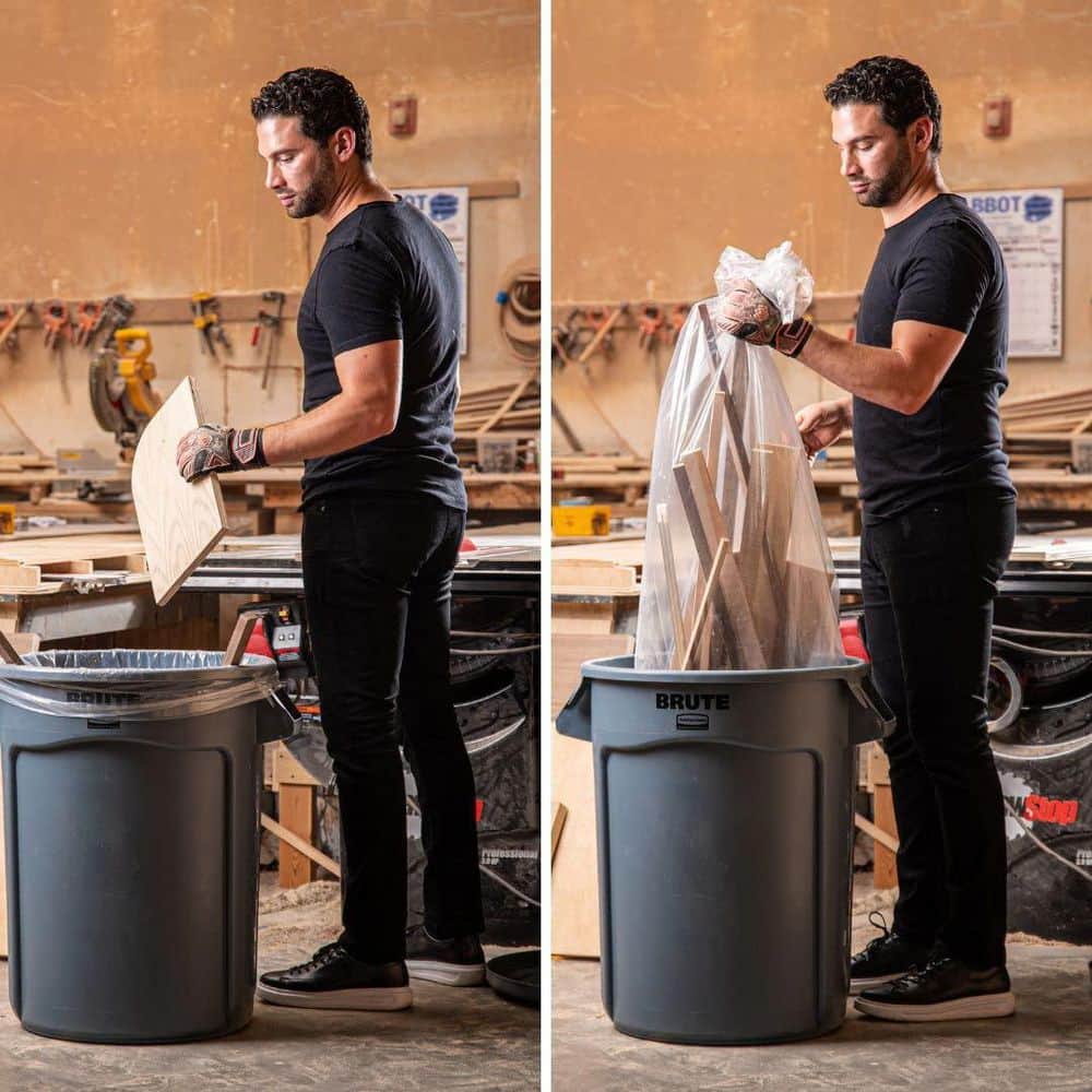 Clear 20-30 Gallon Recycled Plastic Trash Bags, 100 Count
