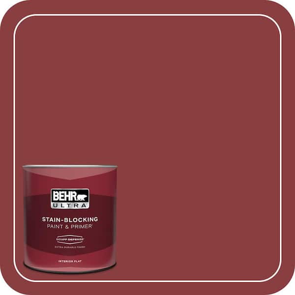 BEHR ULTRA 1 qt. Home Decorators Collection #HDC-WR14-11 Cranberry Tart Extra Durable Flat Interior Paint & Primer
