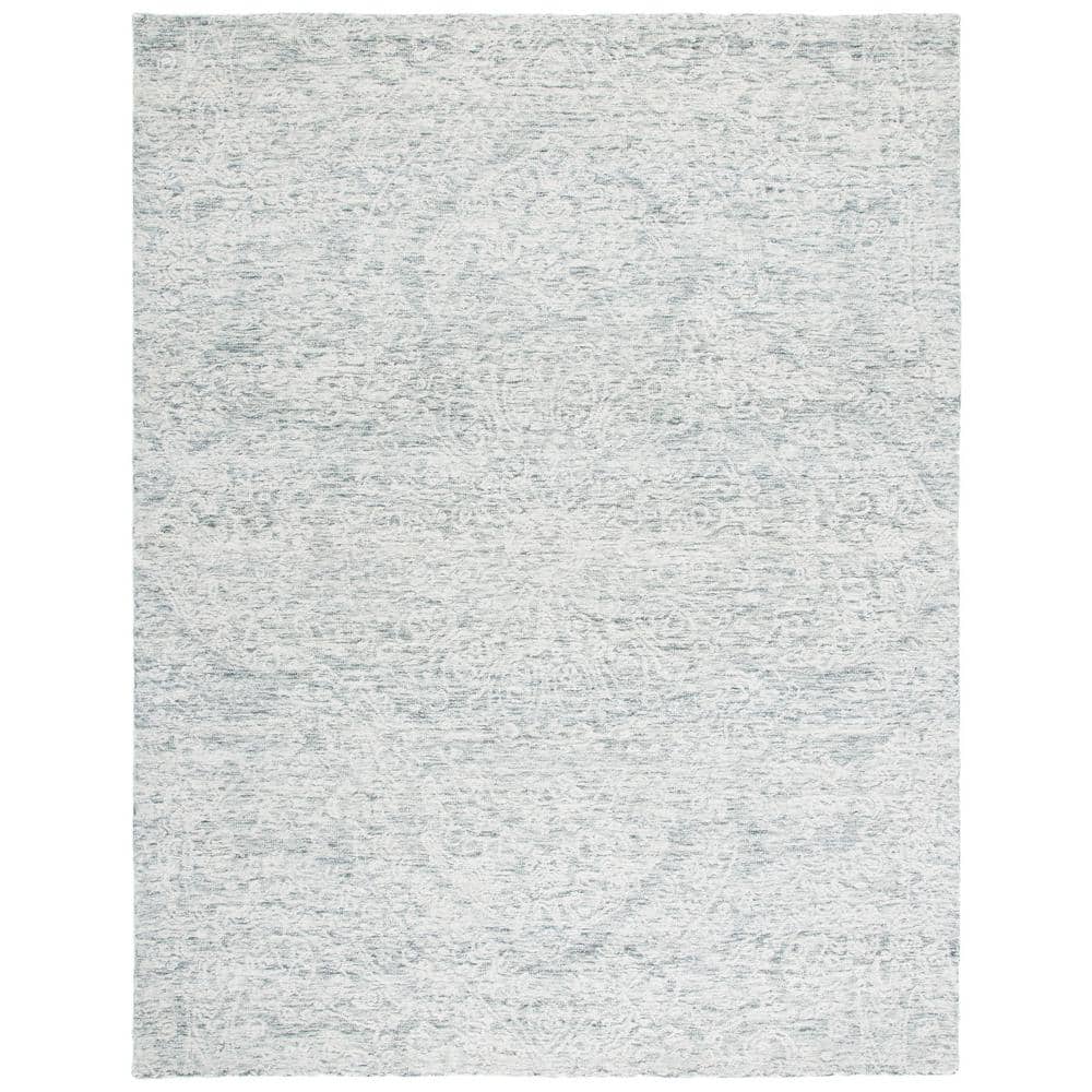 Gray 8' x 10' Handmade Tufted Wool Area Rug