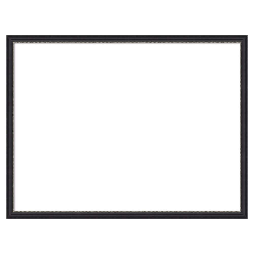 Amanti Art Stylish Black Narrow 25 in. x 19 in. Wood Framed Dry Erase ...