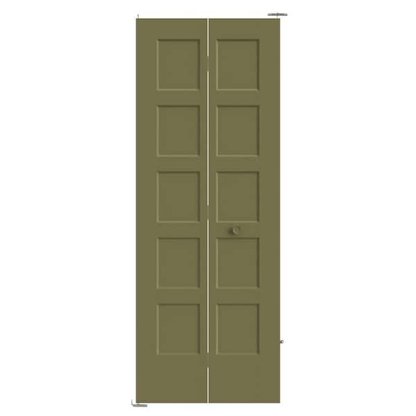 Masonite 30 in. x 80 in. 2-Panel Logan Hollow Core Truly Olive