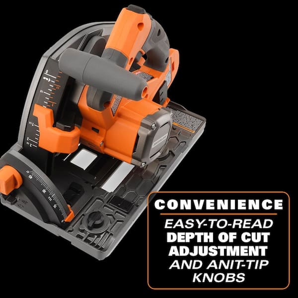 RIDGID 18V Brushless Cordless 6-1/2 in. Track Saw (Tool Only