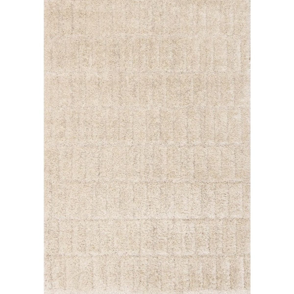 Beige  5 X 8 ft. Woven Geometric Rectangle Indoor Area Rug