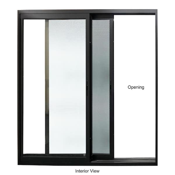 TEZA DOORS Teza 155 Series 72 in. x 96 in. Matte Black Universal