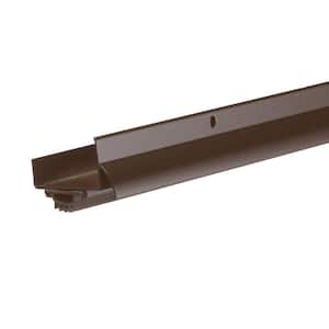 1-3/4 in. x 36 in. Brown U-Shape Door-Bottom Sweep with Drip Cap