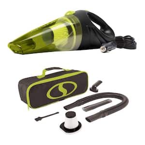 12-Volt Corded Car Handheld Vacuum Cleaner with Interior Auto Detailing Accessory Kit