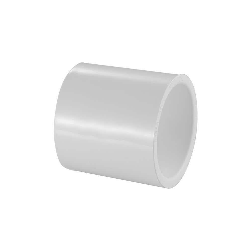 VPC 6 in. PVC DWV Hub x Hub Coupling 34-LP100-060B - The Home Depot