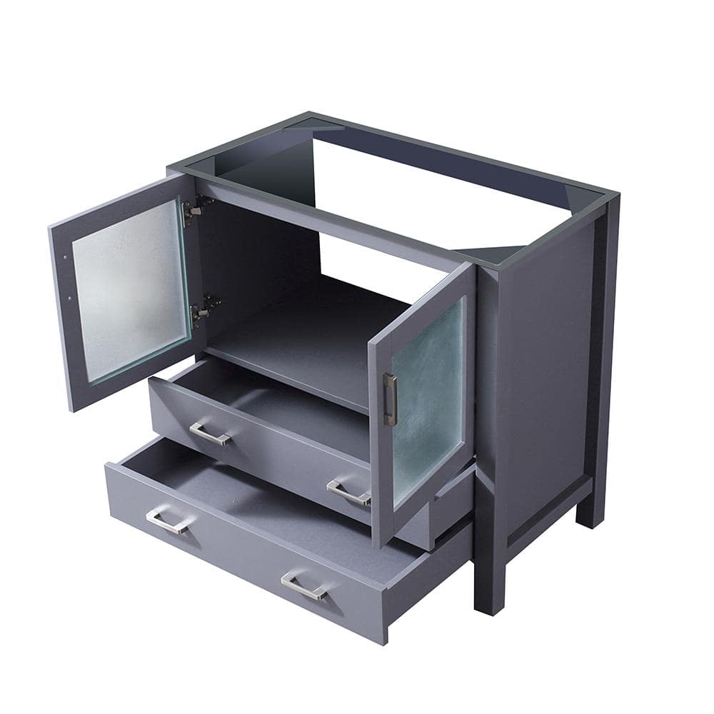 Volez 36 in W x 18.25 in D Dark Grey Single Bath Vanity