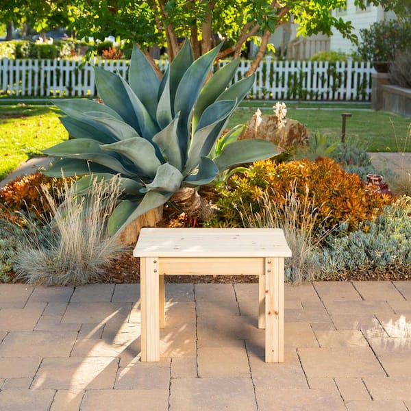 2 ft. Natural Cedar Wood Outdoor Backless Patio Garden Bench