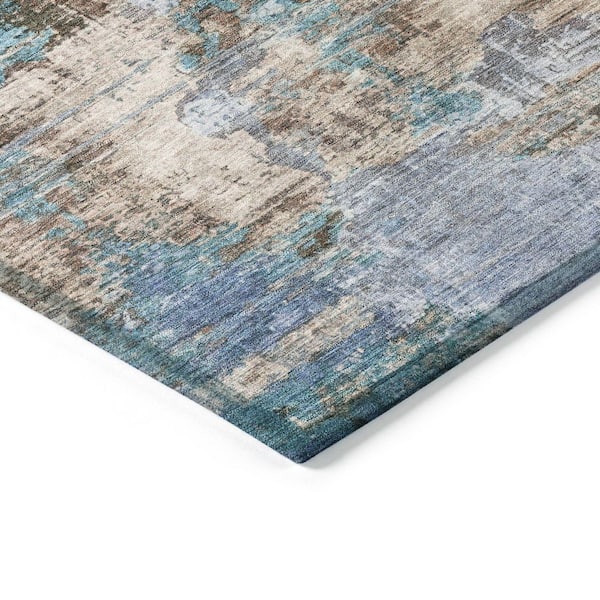Chantille Machine Washable Indoor/Outdoor Abstract ACN2300 Blue 5 ft. x 7 ft. 6 in. Area Rug