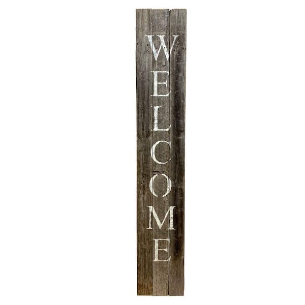 BarnwoodUSA 60 in. Weathered Gray Vertical Front Porch Rustic