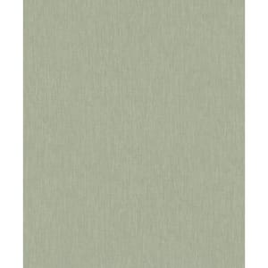 Plain Linen Texture Effect Sage Green Matte Finish Vinyl on Non-Woven Non-Pasted Wallpaper Sample