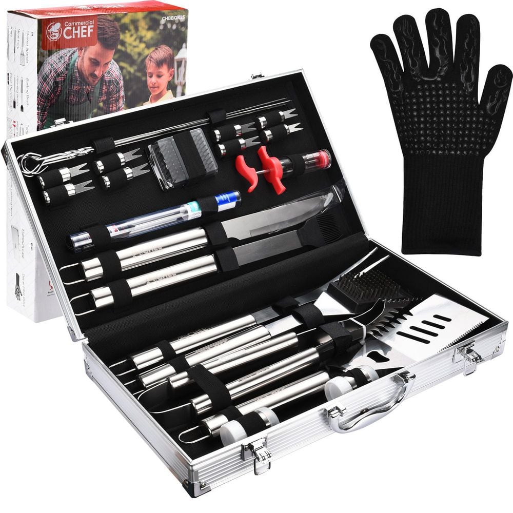 Grill Accessories,BBQ Tools Set,22PCS Stainless Steel Grilling Kit