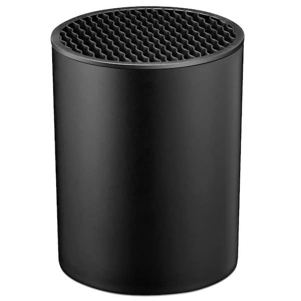 17-Knife Black Polypropylene Knife Block, Space Saver Large Volume Steak Knives Organizer, Detachable for Easy Cleaning