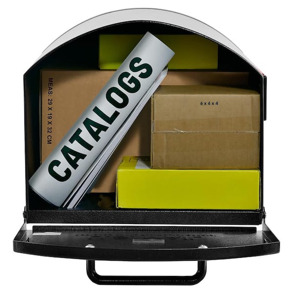 Mail Boss Orca XL Extra Large Black Heavy-Duty Galvanized Steel