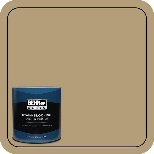 BEHR ULTRA 1 qt. #S320-5 Ginger Tea Satin Enamel Exterior Paint & Primer