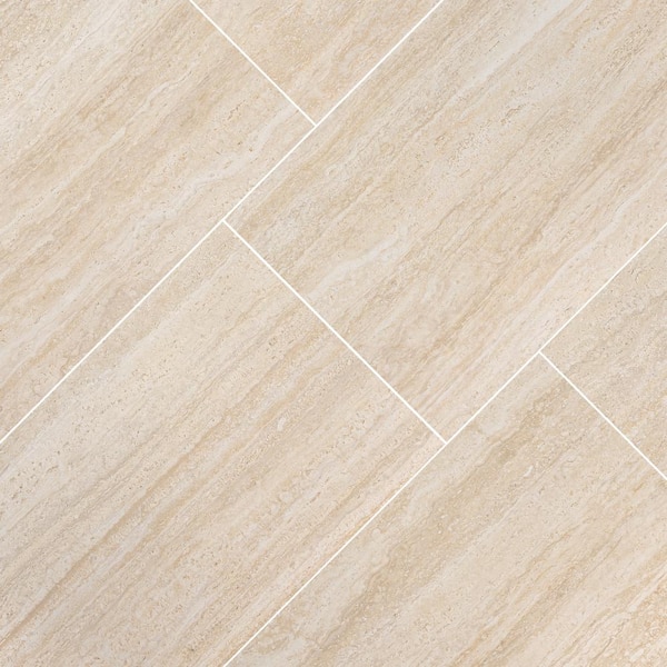 MSI Corvina Avensa 24 in. x 48 in. Matte Porcelain Limestone Look
