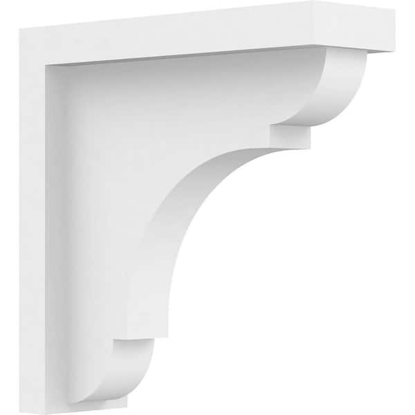 Ekena Millwork 1-1/2 in. x 5 in. x 5 in. Standard Bryant Architectural Grade PVC Unfinished Bracket