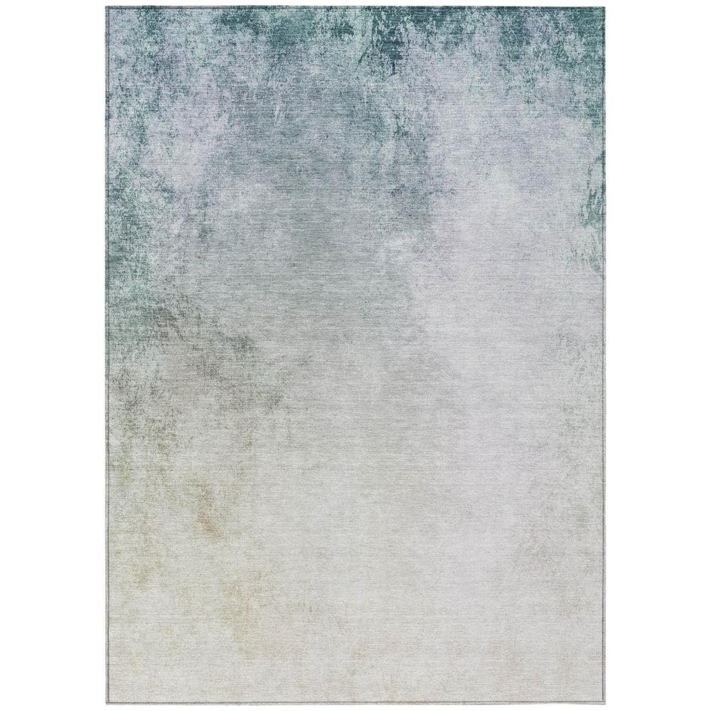 Beige, Sky Blue 5 ft. x 8 ft. Woven Abstract Polyester Rectangle Indoor / Outdoor Area Rug price history on PriceWatchPro