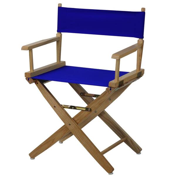 American Trails 18 in. Extra-Wide Natural Wood Frame/Royal Blue