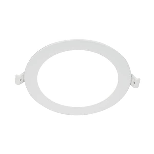 6 in. Adjustable CCT Ultra Slim Canless New Construction and Remodel Dimmable Indoor Integrated LED Recessed Light Trim