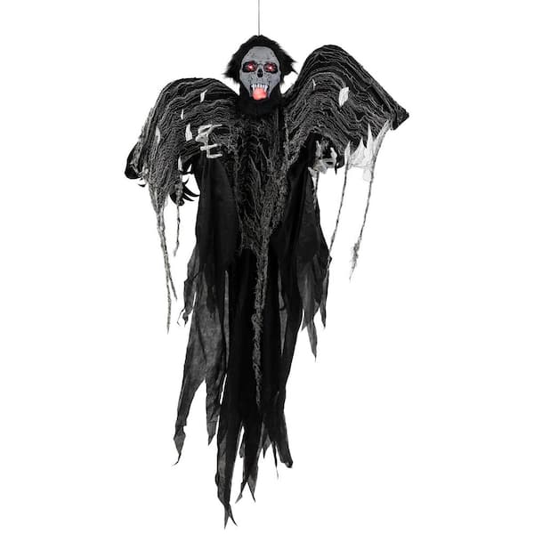 Animated Hanging Zombie Vampire with Lights and Sound Halloween Decoration-5 '