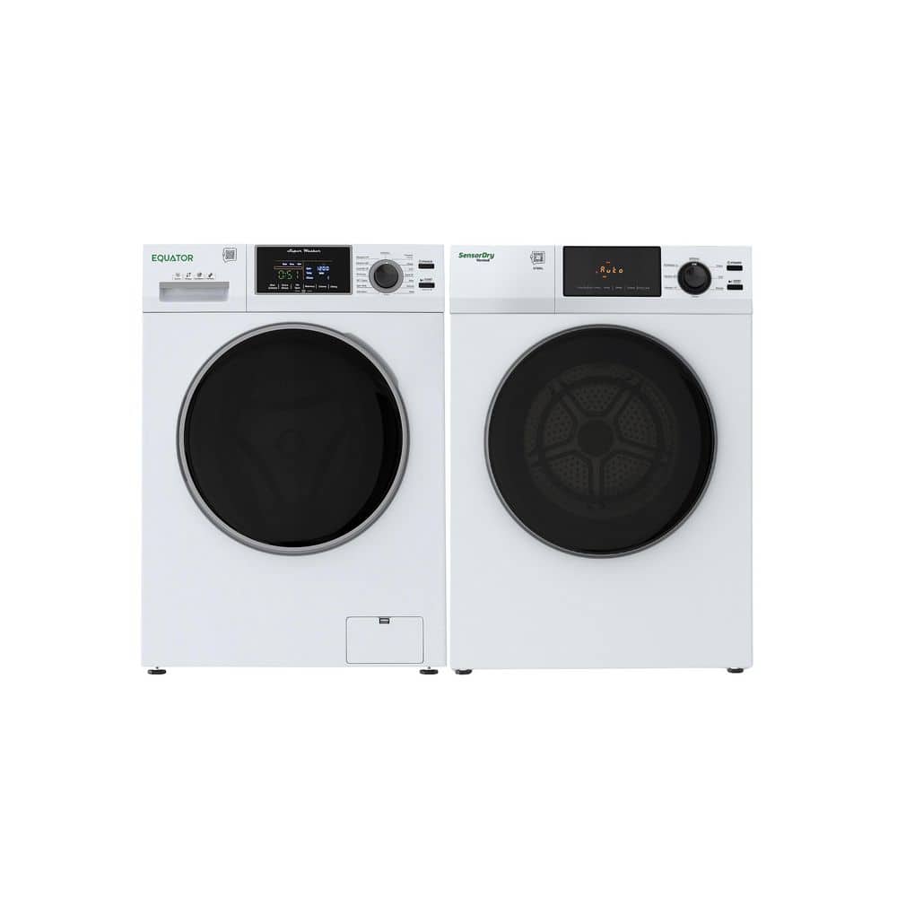 2.5 cu. ft. Electric Laundry Center in White with LED Display, Delay Start, Child Lock and Auto Water Level