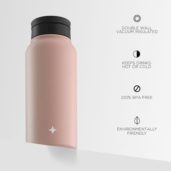 Insulated Sports Water Bottle | 18 oz | Stainless Steel | 3 Lid Types |  CLEARANCE