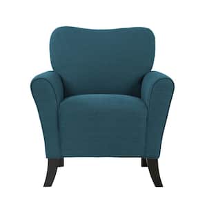 Sasha Caribbean Blue Linen Flared Arm Chair