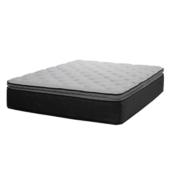 HomeRoots Amelia 14 in. Plush Hybrid Pillow Top Cooling and Breathable Full Mattress