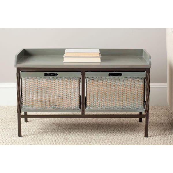 Safavieh Nah French Grey Storage  Bench