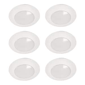 White EATON HALO SMD6R6950WH SMD 5000K Integrated Led Surface Mount/Recessed Round Trim 5 In & 6 In 