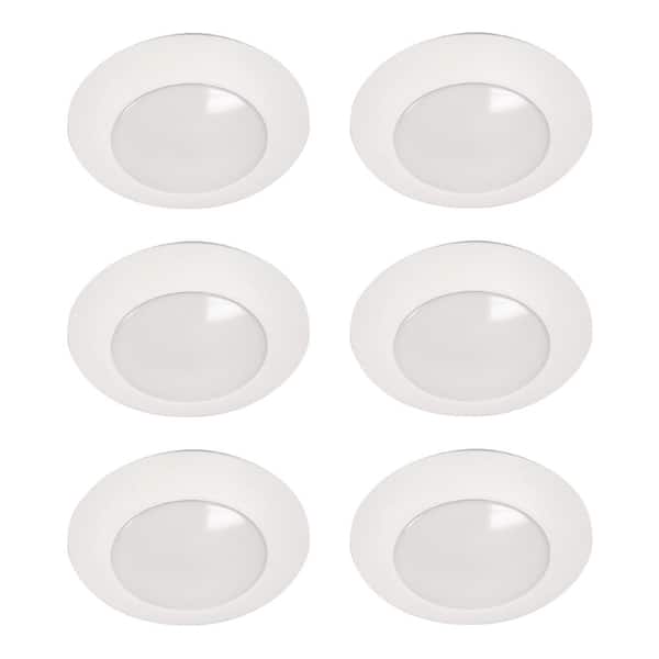 HALO HLC 6 in. 5000K Integrated LED Recessed Light Trim (6-Pack)
