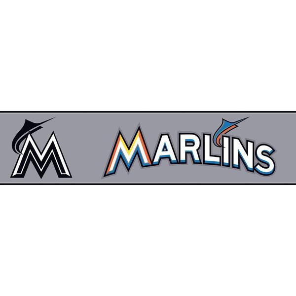 Major League Baseball Boys Will Be Boys II Miami Marlins Wallpaper Border