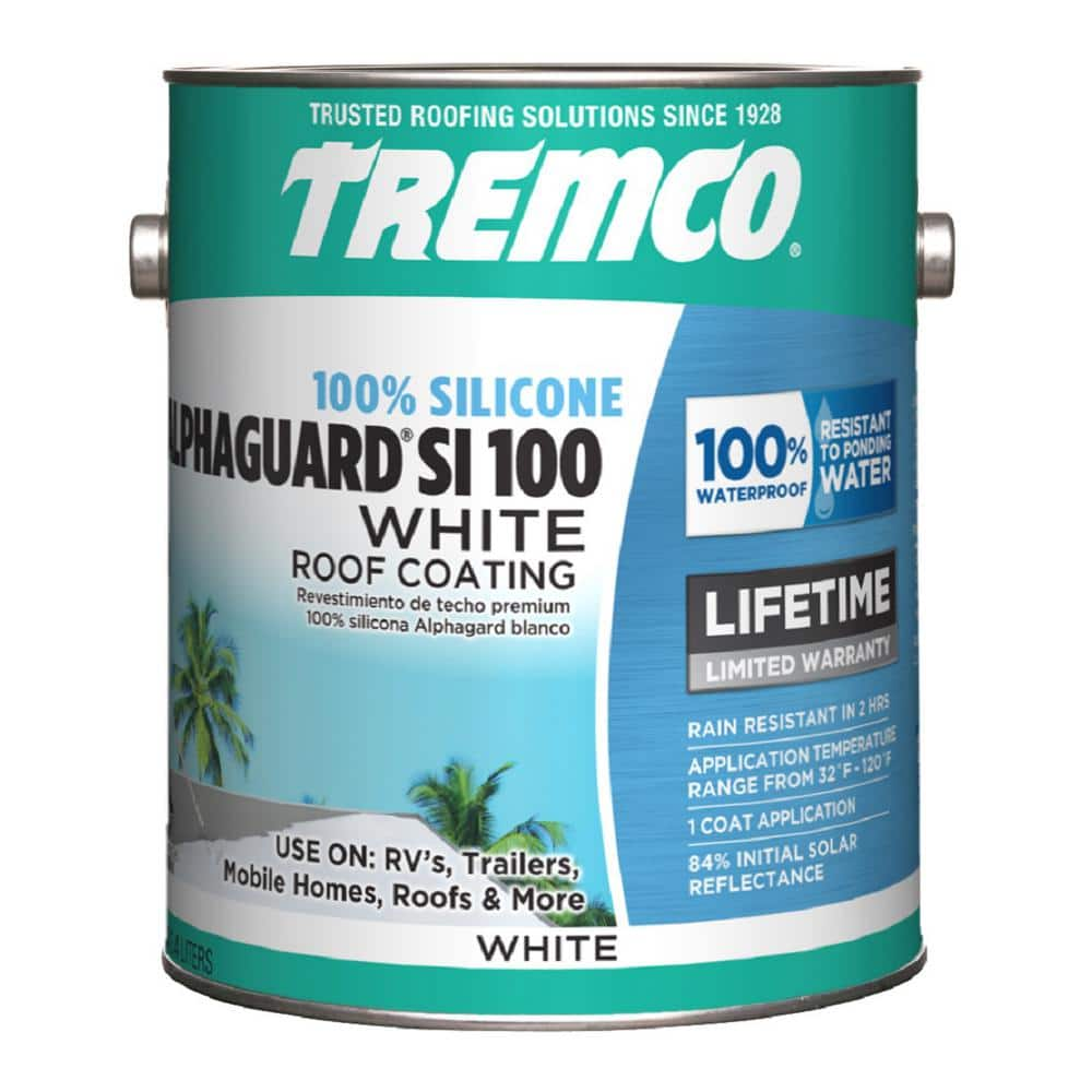 tremco-0-9-gal-alphaguard-si-100-silicone-roof-coating-347445-the