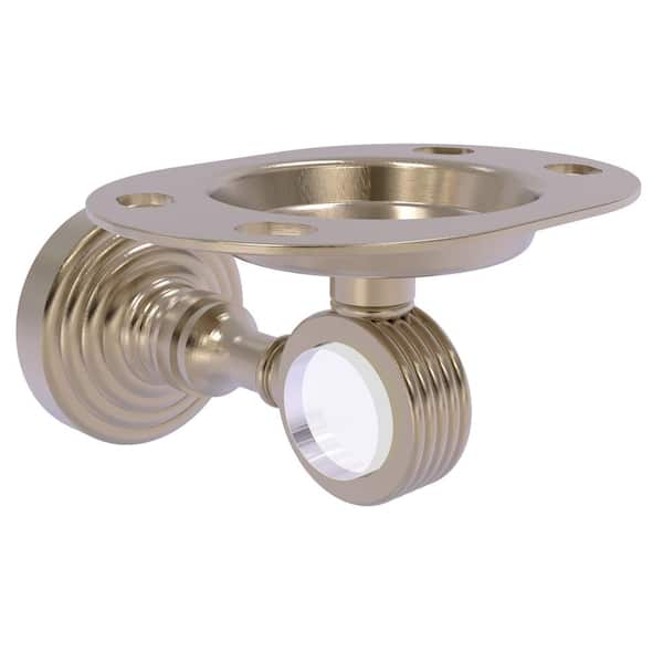 Allied Brass Pacific Grove Tumbler and Toothbrush Holder with Groovy Accents in Antique Pewter