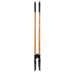 47 in. L Wood Handle Post Hole Digger with Grip