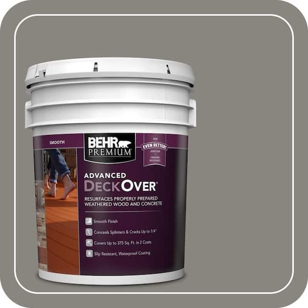 5 gal. #SC-137 Drift Gray Smooth Solid Color Exterior Wood and Concrete Coating
