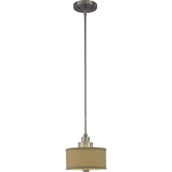 Volume Lighting Calare 1-Light Brushed Nickel Interior Pendant