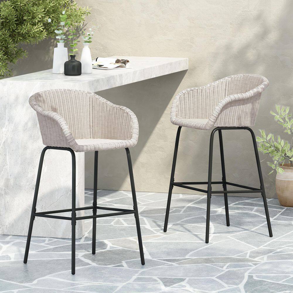 Gray Finish Metal Outdoor Dining Chair (Set of 2) price history on PriceWatchPro