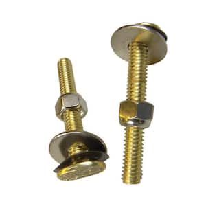 5/16 in. x 3-1/2 in. Steel Closet Toilet Bolt Assembly Kit