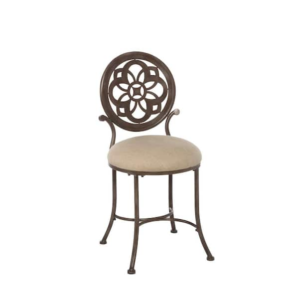 Wrought iron vanity online chair