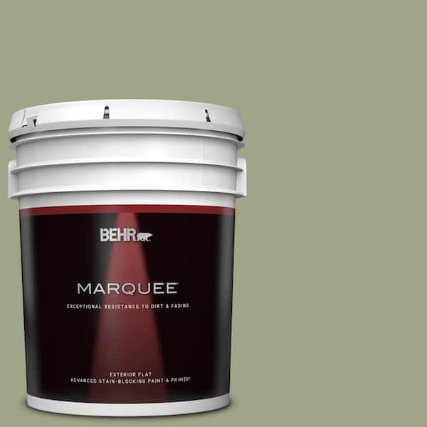 BEHR MARQUEE 5 gal. #PPU11-07 Clary Sage Flat Exterior Paint & Primer