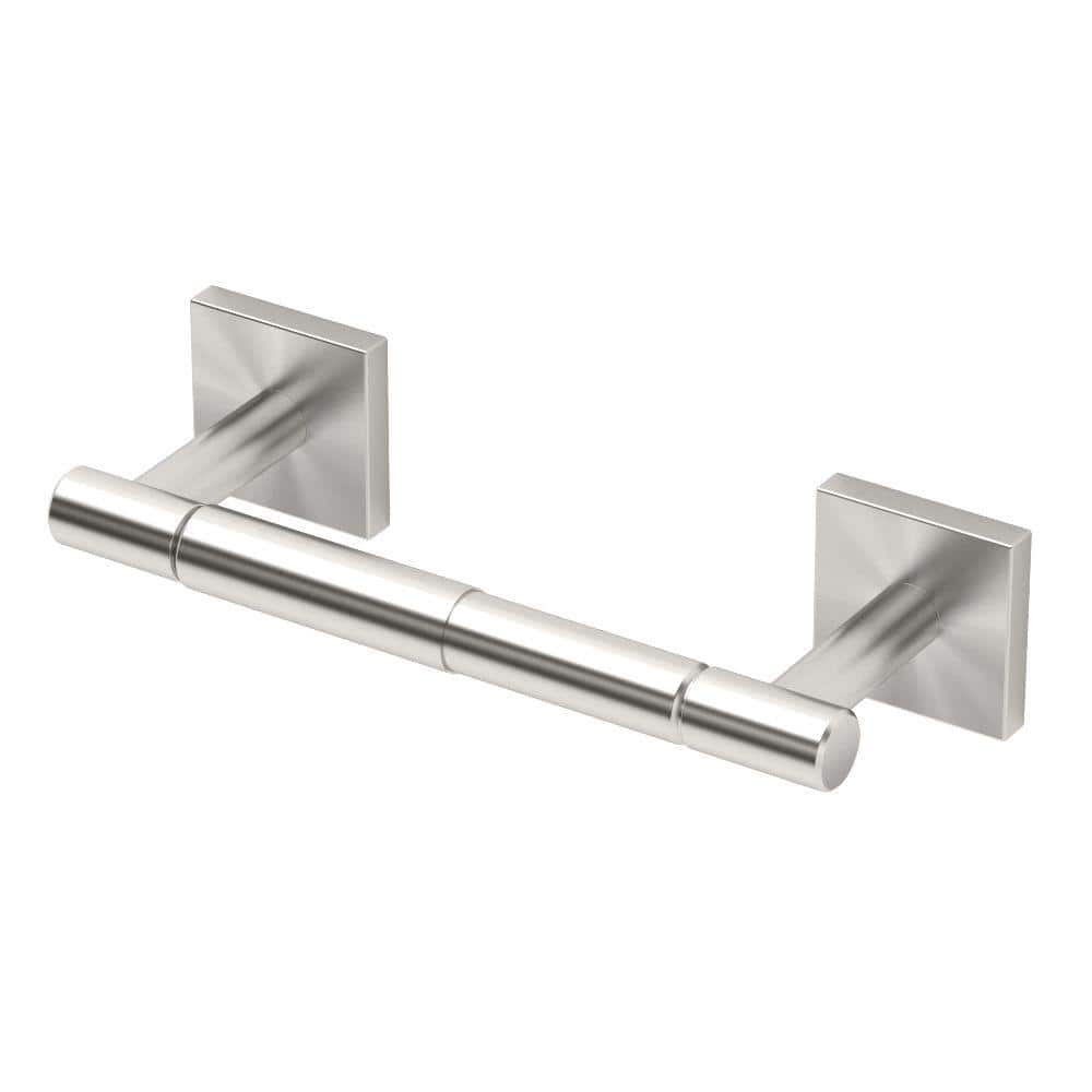 Gatco Bathroom Essentials Satin Nickel Freestanding Spring-loaded