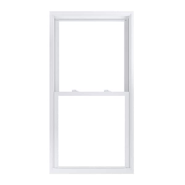 American Craftsman 31.75 in. x 61.25 in. 70 Pro Series Low-E Argon Glass Double Hung White Vinyl Replacement Window, Screen Incl